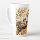 Mama Bird Coffee Latte Tasse (Linke Ecke)