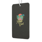 Mama Bird Flamingo Sunset Palm Tree Beach 80er Autolufterfrischer (Links)