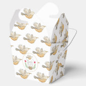 Mama Bird Flug über Nest mit Herz Danke F Geschenkschachtel (Geöffnet)