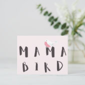 Mama Bird - Niedliche Mama Zitat Postkarte (Stehend Vorderseite)