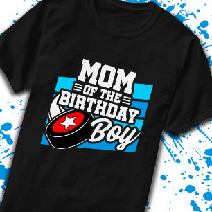 Mama Birthday Boy Hockey Party Mutter Mutter Mutte T-Shirt