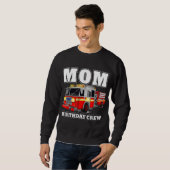 Mama Birthday Crew Feuerwehrschiff Sweatshirt (Vorne ganz)