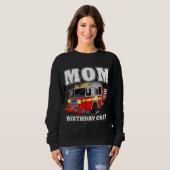 Mama Birthday Crew Feuerwehrschiff Sweatshirt (Vorne ganz)
