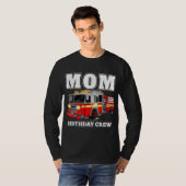 Mama Birthday Crew Feuerwehrschiff T-Shirt (Vorne ganz)