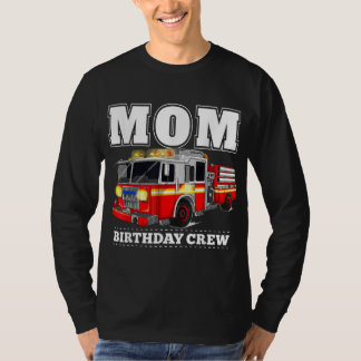Mama Birthday Crew Feuerwehrschiff T-Shirt