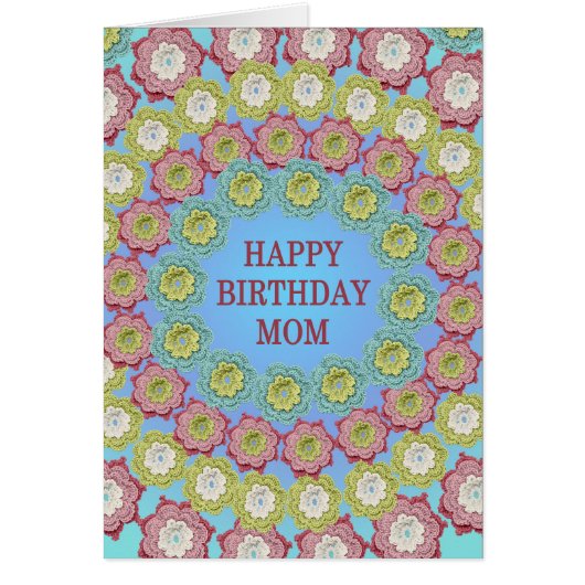 Mama Birthday Crochet Blume (Vorne)