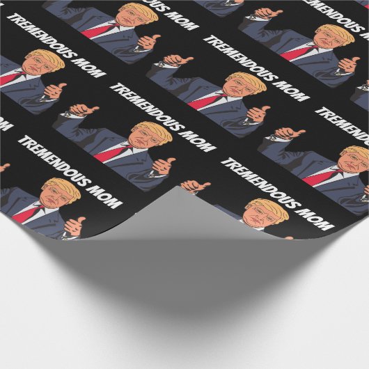 Mama BIRTHDAY DONALD TRUMP WRAPPING PAPIER Geschenkpapier (Ecke)