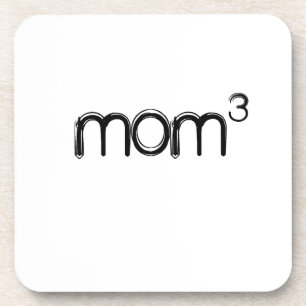 Mama bis zum 3., Mama von 3 Kindern/Triplets Untersetzer