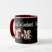 Mama "Black and Tan Coonhound Dog" Tasse (Vorderseite Links)