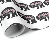Mama Black Bear Geschenkpapier (Rolleneckpunkt)