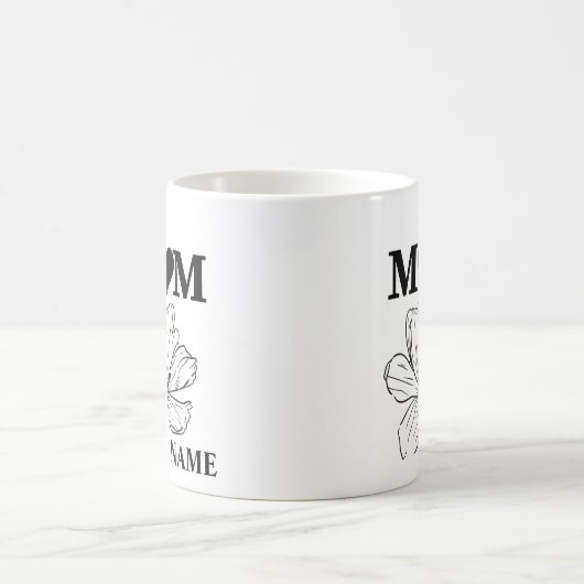 MAMA BLACK BOTANISCHE BLUME TASSE (Mittel)