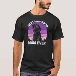 Mama Black Labrador Vintag Black Lab Mama Mo T-Shirt