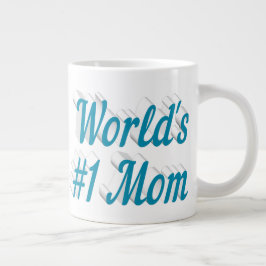 Mama Blau Halbtext Riesenkaffee Tasse