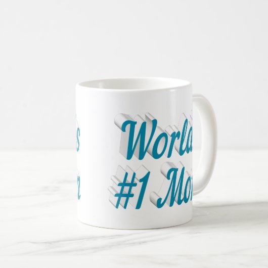 Mama Blau Halbtext Tasse (VorderseiteRechts)