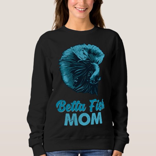 Mama Blauer Fisch Sweatshirt (Vorderseite)