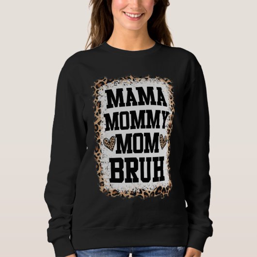 Mama Bleached Leopard Sweatshirt (Vorderseite)