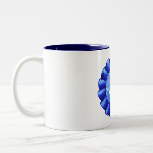Mama Blue Abzeichen Tasse (Links)