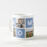 Mama Blue Birthday Custom 5 Foto Kaffeetasse<br><div class="desc">Schaffen Sie eine schöne Foto Kaffee-Tasse für Ihre Mutter. Perfekte Muttertage,  Weihnachten oder ein Geburtstagsgeschenk.</div>