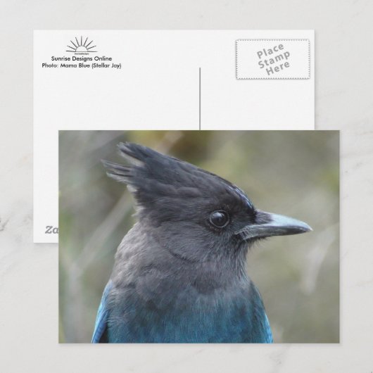 Mama Blue Postcard Postkarte (Vorne/Hinten)