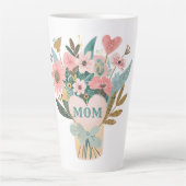 Mama Blume Bouquet Latte Tasse (Vorderseite)