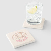 Mama Blume: Geliebt, stark, schön und verdienst Steinuntersetzer (Seitenansicht)