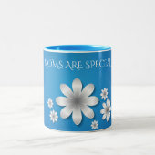 "MAMA" Blume Kaffee zwei tonisierte Tasse. Zweifarbige Tasse (Mittel)