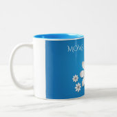 "MAMA" Blume Kaffee zwei tonisierte Tasse. Zweifarbige Tasse (Links)