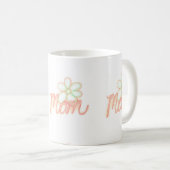Mama Blume Kunst Kaffeetasse (VorderseiteRechts)