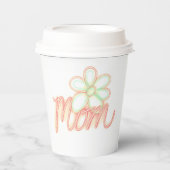Mama Blume Kunst Pappbecher (Vorderseite)