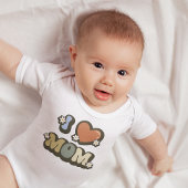 Mama-Blume-Power für die Liebe Baby Strampler