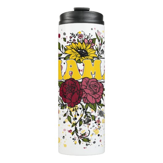 Mama-Blume Thermosbecher (Vorderseite)