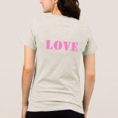 MAMA-Blume Tri-Blend Shirt (Rückseite)