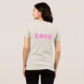 MAMA-Blume Tri-Blend Shirt (Rückseite voll)