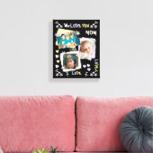 Mama Blume und Herzen mit Fotos Leinwanddruck (Insitu (Wohnzimmer))