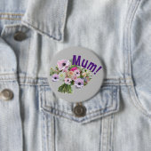 Mama! Blumen Button (Beispiel)