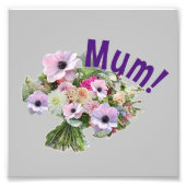 Mama! Blumen Fotodruck (Vorne)