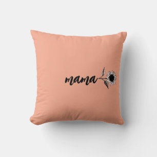 Mama Blumen Geschenk Kissen