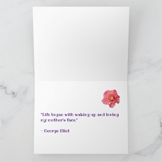 Mama! Blumen Karte (Innenseite)