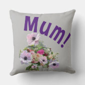 Mama! Blumen Kissen (Rückseite)