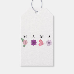 MAMA Blumen, Muttertag, Geburtstagsgeschenk, Editi Geschenkanhänger