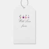 MAMA Blumen, Muttertag, Geburtstagsgeschenk, Handb Geschenkanhänger (Rückseite)