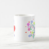 Mama-Blumen-Schale mit Gewohnheit wir *Heart* Sie Kaffeetasse (Mittel)