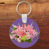 Mama! Blumen Schlüsselanhänger (Vorderseite)