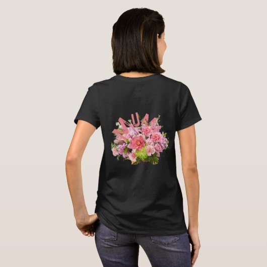 Mama! Blumen T-Shirt (Schwarz voll)