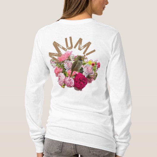Mama! Blumen T-Shirt (Rückseite)