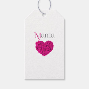 Mama Blumen zum Muttertag Geburtstag Editierbare V Geschenkanhänger