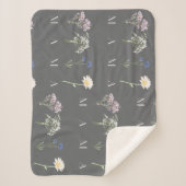 MAMA Blumen zum Muttertag, Geschenk - sanft und se Sherpadecke (Vorderseite)