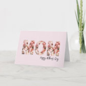 Mama Blumenbriefe | Foto Happy Mother Day Card Karte (Vorderseite)