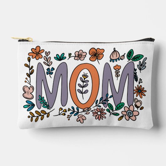 Mama Blumendruckbeutel Nähtasche Zubehörtasche (Vorderseite)