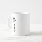 Mama-Blumengeschenk Kaffeetasse (Vorderseite Links)